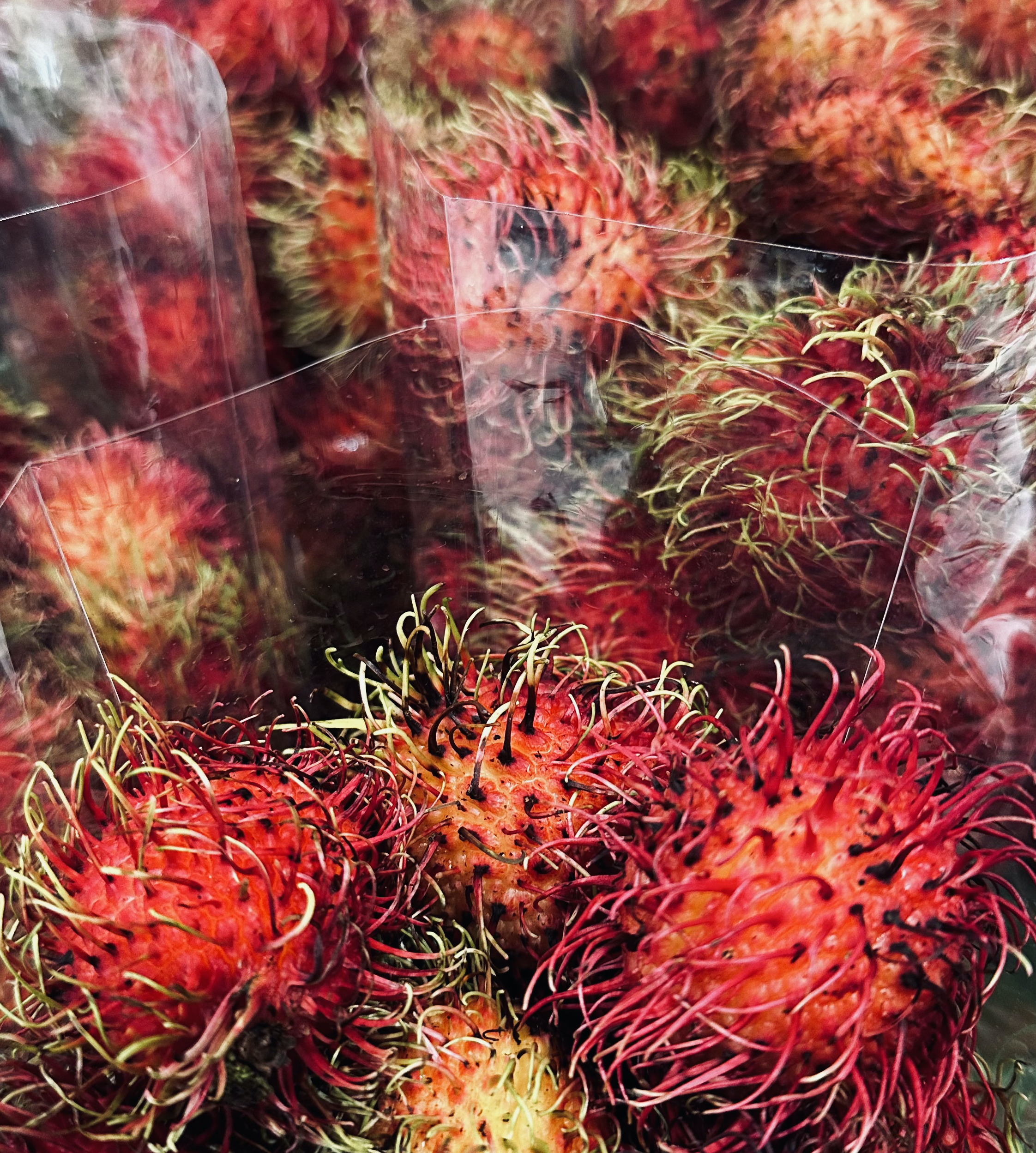 タイのスーパーで販売していたランブータン