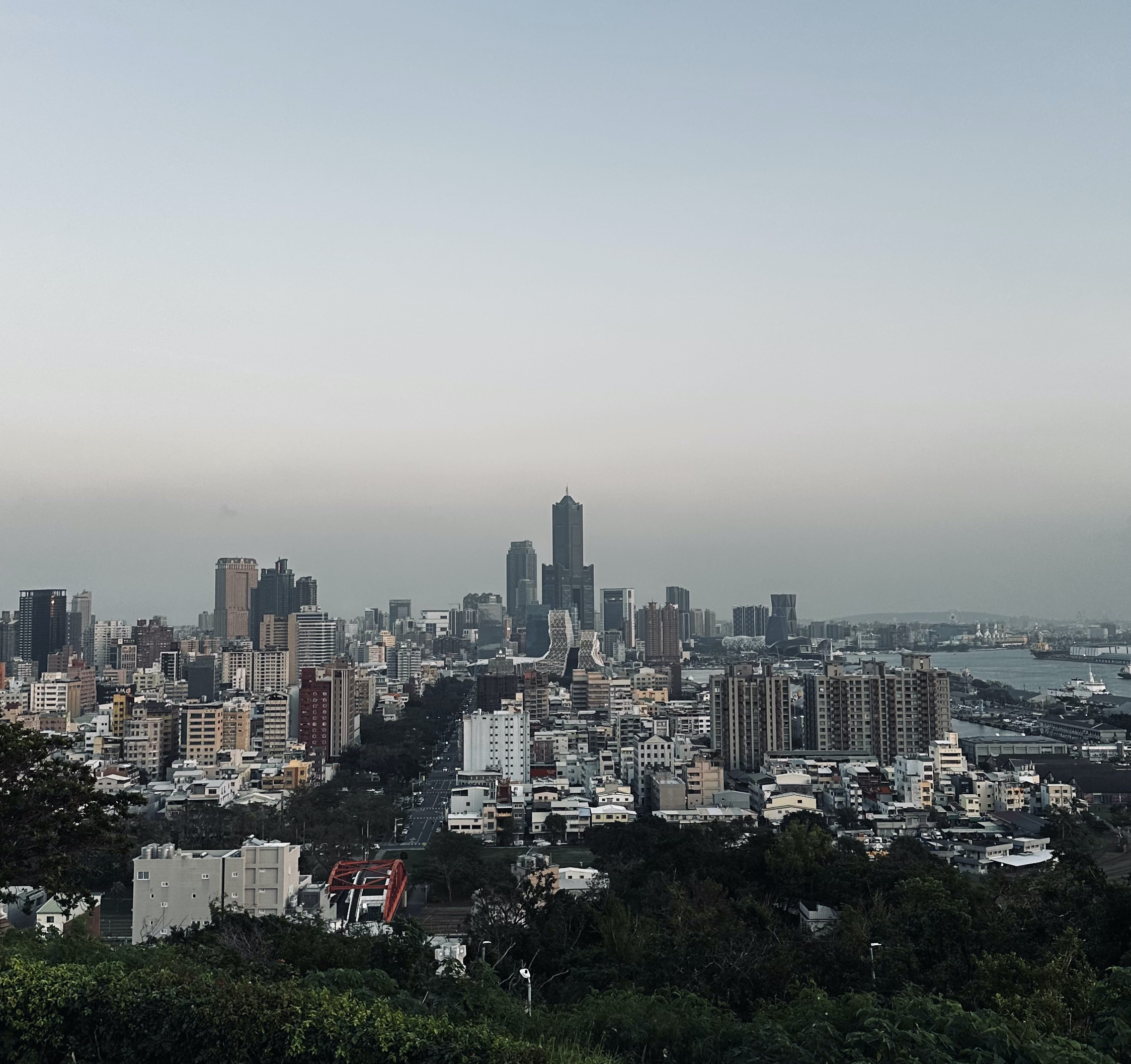 台湾高雄の展望台に行った時の写真