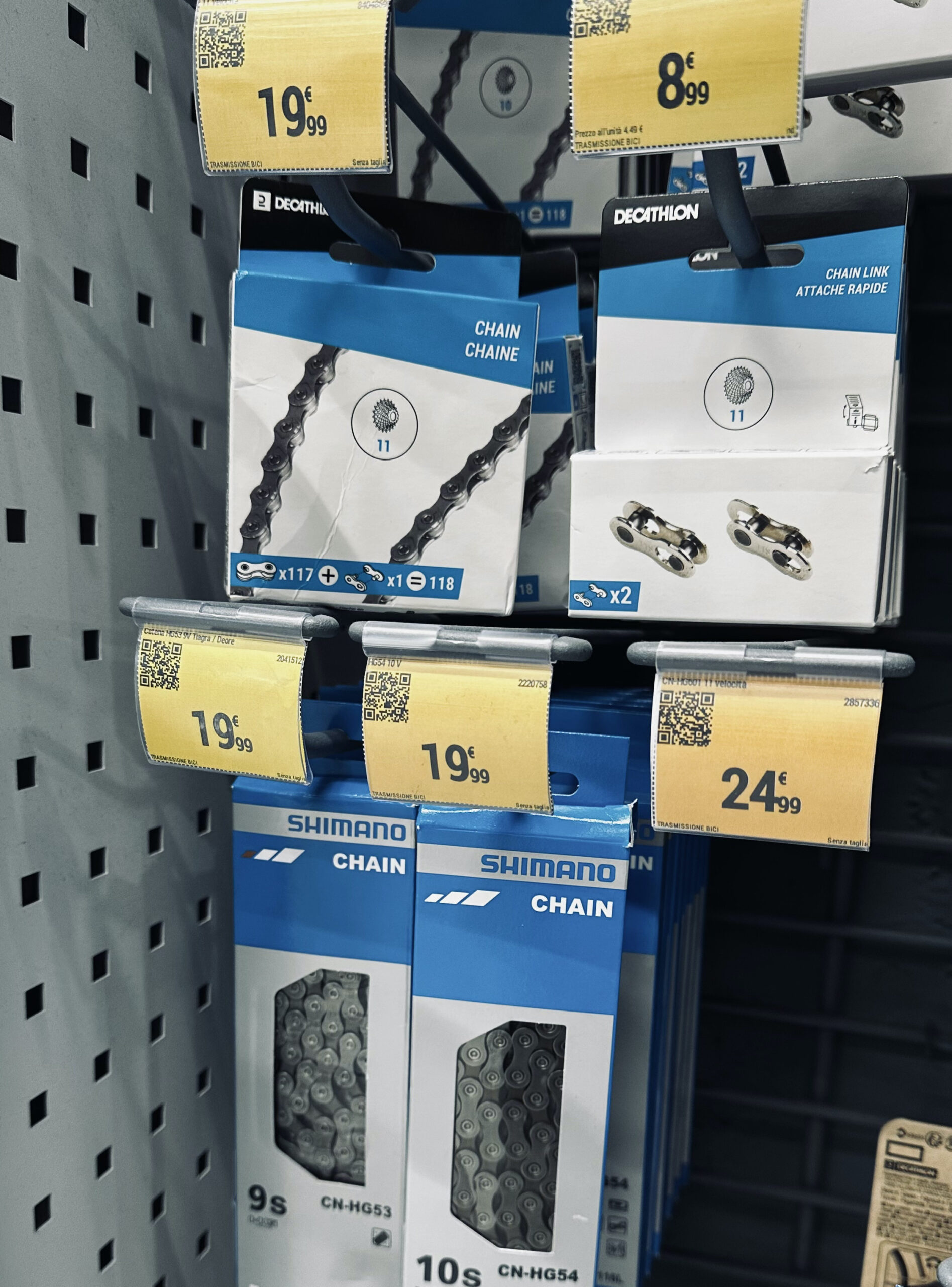 デカトロンで販売されていた自転車のチェーン
