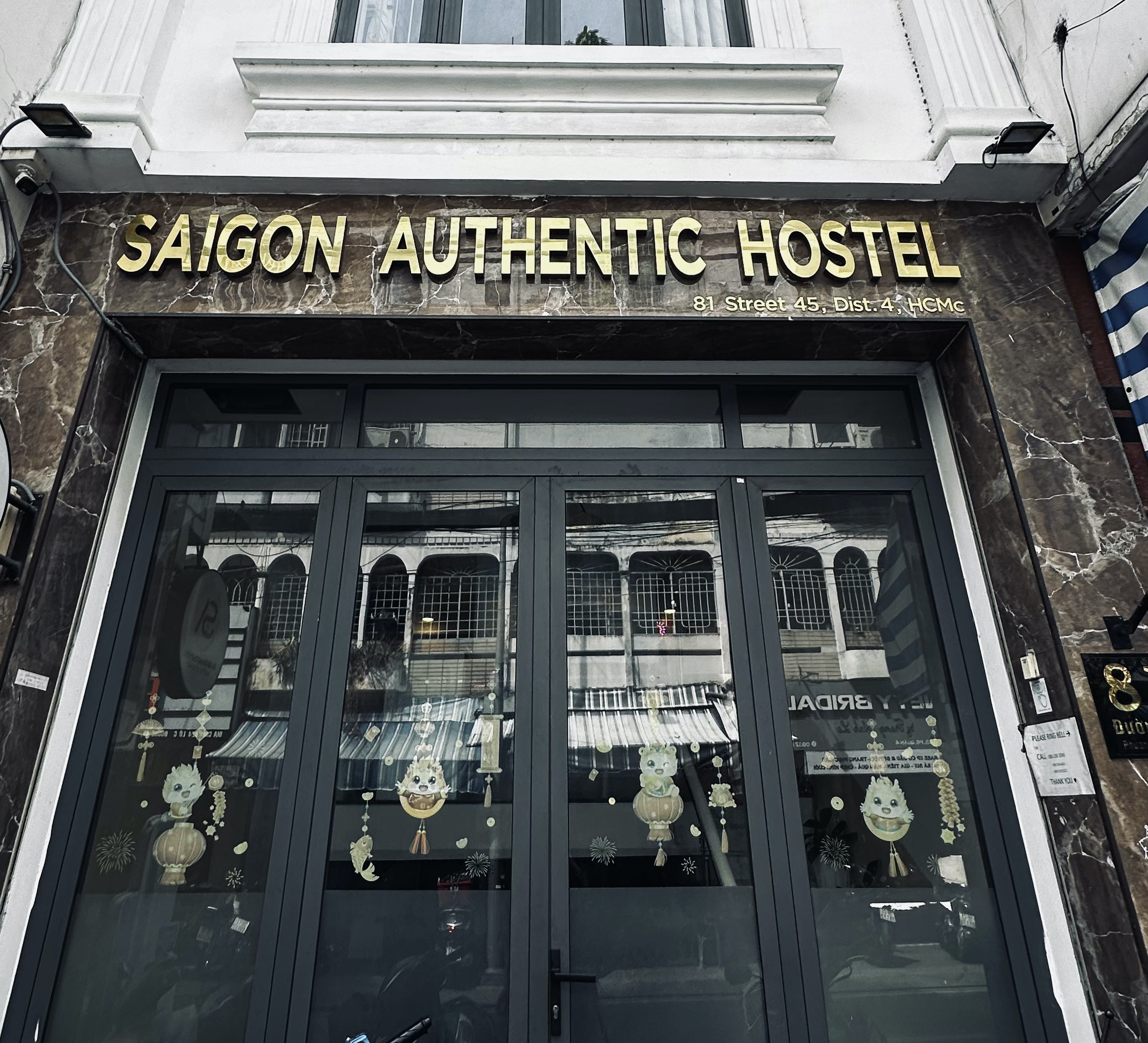 サイゴン オーセンティック ホステル「Saigon Authentic Hostel」に宿泊した時の外観の写真